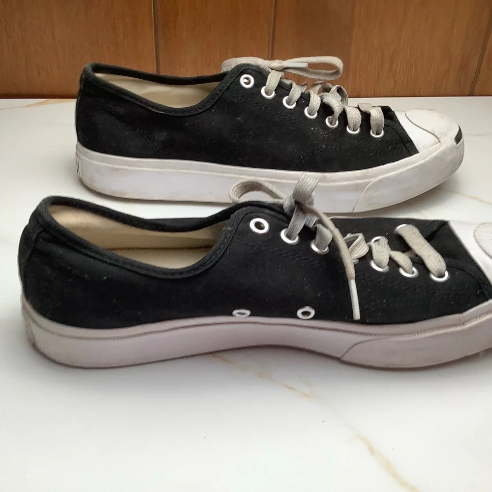 Converse 164056C Jack Purcell Shoes US Mens 8.5 Womens 10 Black Canvas  Low Top - Picture 2 of 14